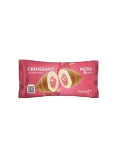 Croissant ripieno +Protein 50g crema alla fragola