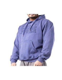Felpa con cappuccio Legal Power Stonewashed spazzolata all'interno Ottomix S Blu