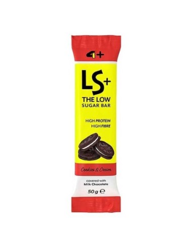 LS+ THE LOW SUGAR BAR 50g cookie & cream