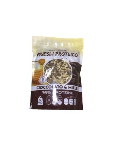 MUESLI PROTEICO MIELE E
CIOCCOLATO 400g cioccolato miele