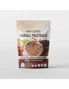 MUESLI PROTEICO NOCCIOLA E
CIOCCOLATO 400g cioccolato nocciola