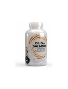 Olio di Salmone + Ginseng e Rosa Canina – Integratore di Omega 3 90cps