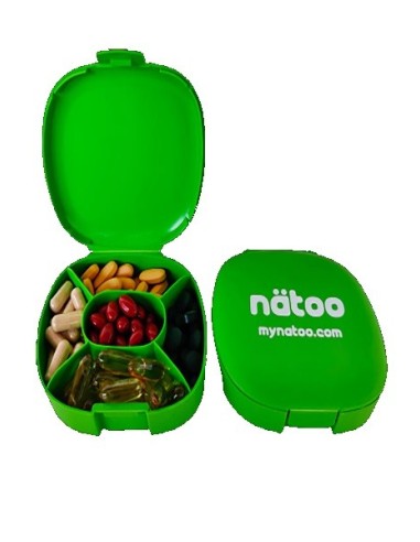 Porta pillole "NATOO" verde fluo