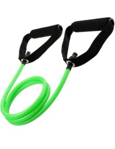 Tubo Elastico con Maniglie Medium - Lunghezza 120 cm, Resistenza Media, Impugnature Soft Touch 120 cm medium verde