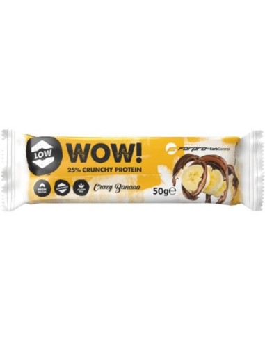 WOW! 25% Crunchy Protein, Crazy Banana, 50g banana